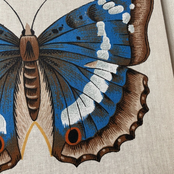 Boho Apatura Iris Butterfly Wall Hanging Canvas - Picture 5 of 6